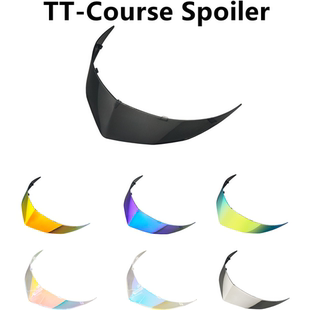 KYT头盔尾翼TT-Course改装尾翼扰流阻流卡扣电镀装饰TTC头盔尾翼