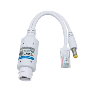 摄像头POE分离器标准带隔离室内外防水48V转12V网络监控供电模块