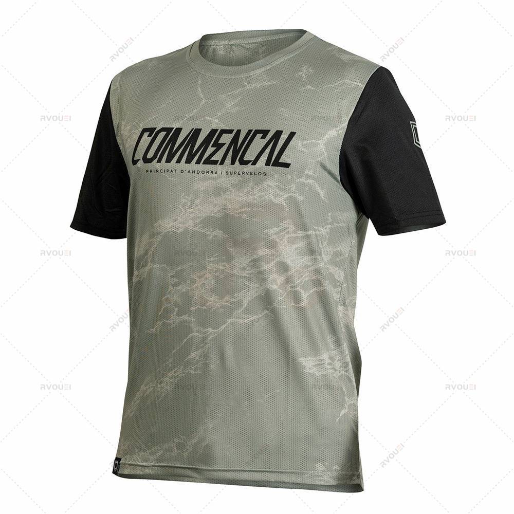 Commencal 速降服短袖户外速干透气山地自行车运动赛车越野骑行服