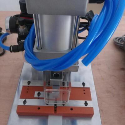 半自动气电式排线压接机IDC刺破压着机2.54间距铆压机4-64P可调