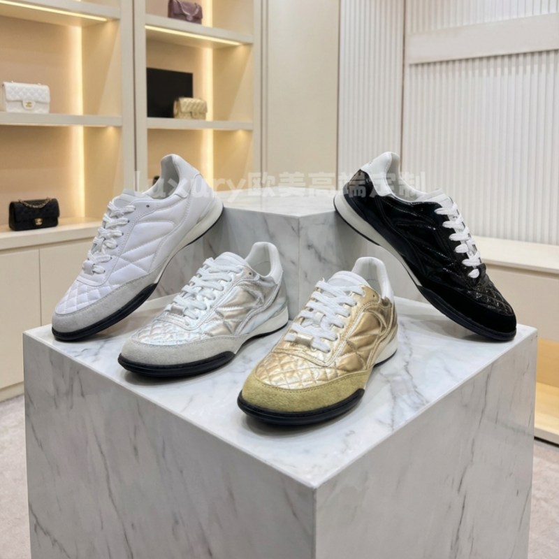 正确版小香风2S菱格纹德训鞋女