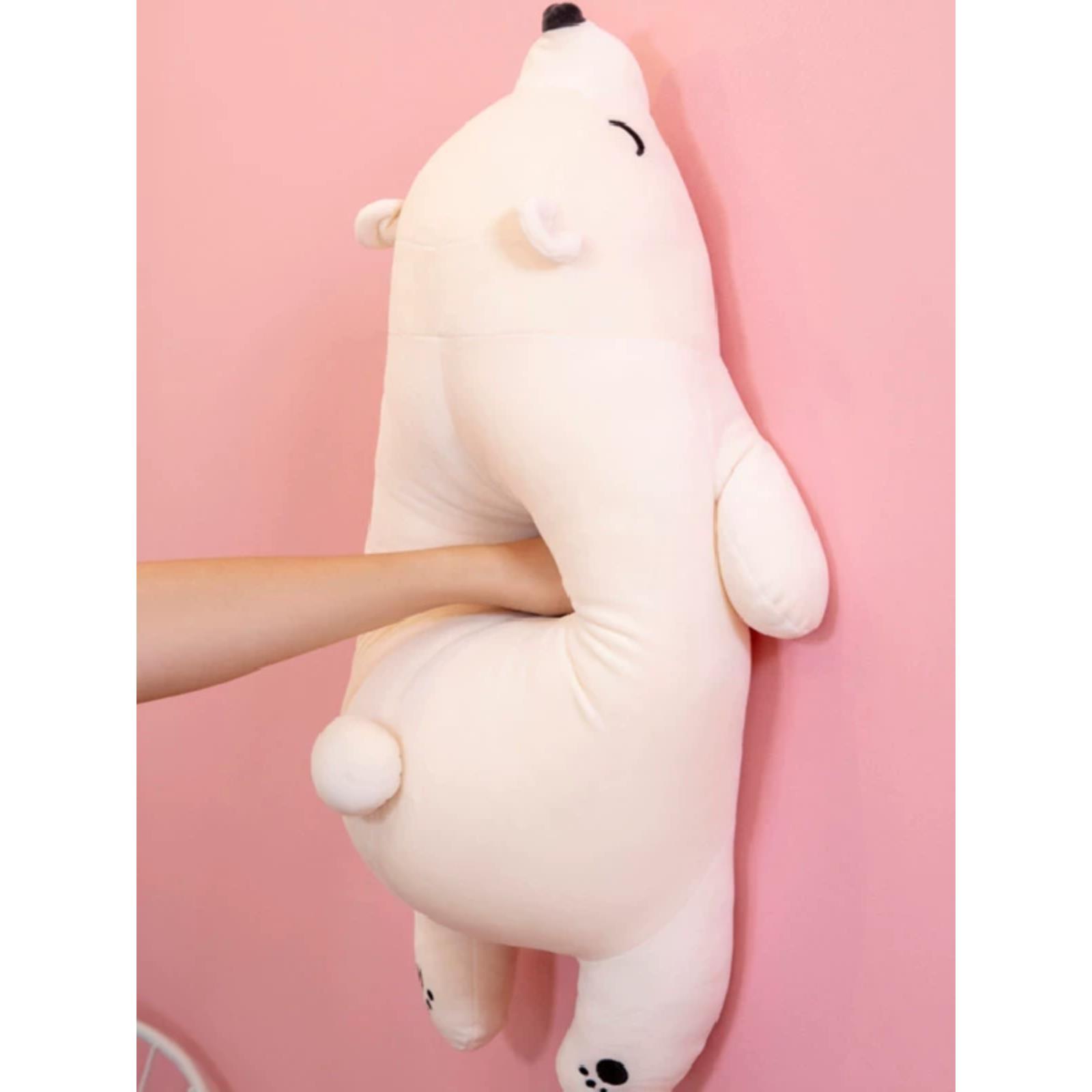 日本品质北极熊毛绒玩具趴趴熊公仔大号超软床上布娃娃抱枕