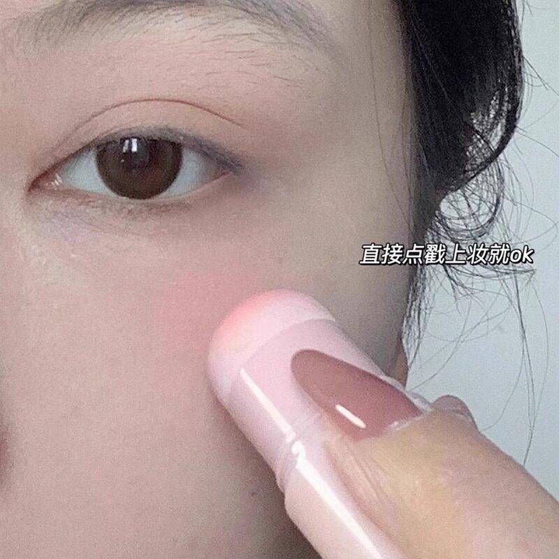 推收荐懒气垫腮红人棒蘑菇头腮红膏蓬胀缩牛奶嫩KLJ胭脂晒粉红
