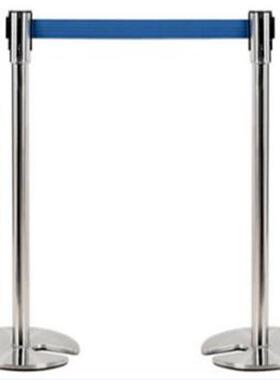 一U米线可叠隔离带伸栏缩带护栏铸铁底座式U型可叠式栏杆KZP座不