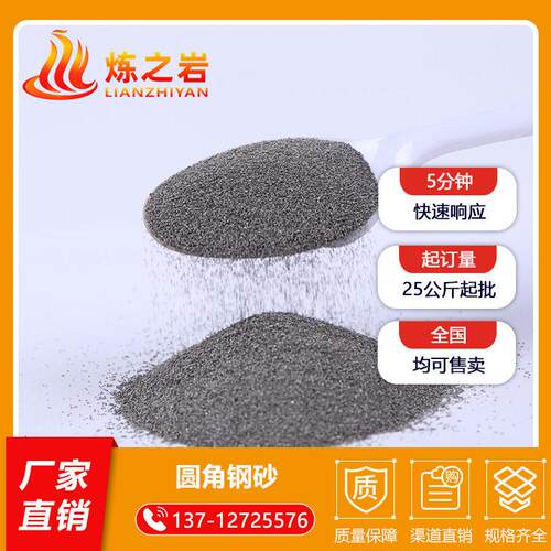 圆角砂供钢305应模具清理 喷砂用光圆角钢砂 抛铁砂