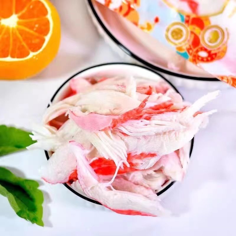 志明优品俄罗斯风味蟹肉棒原装进口帝王蟹腿合成蟹柳即食烫涮火锅