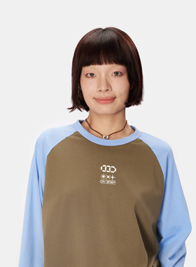 RPDC·STAFFROOM CCD系列 拼色插肩长袖T恤