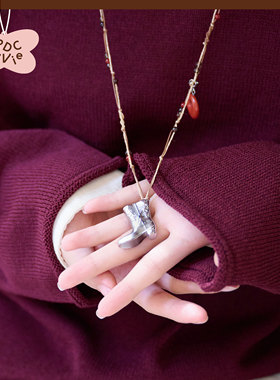 【dani专属】RPDCLaVie「小马踢踏」闪电靴子编绳项链毛衣链