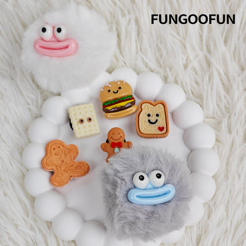 fungoofun/梵高范包面配件包包扣花  怪兽美食家
