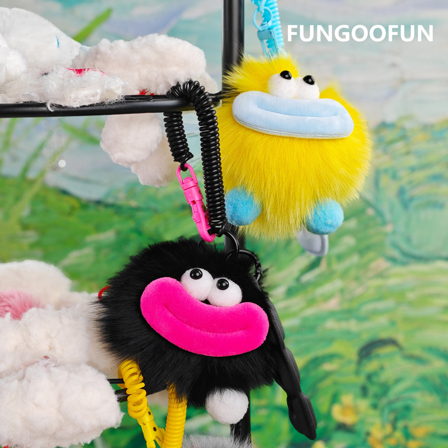 梵高范香肠嘴毛球玩偶挂件可爱公仔女生钥匙扣毛绒书包背包小挂饰,服饰配件/皮带/帽子/围巾,包挂件,淘宝优惠券,粉丝福利购,淘宝优惠卷