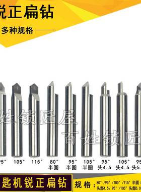 [P501]锐正狼牙刀厂家0.9-3.0mm钨钢铣刀配钥匙打点钻头扁钻