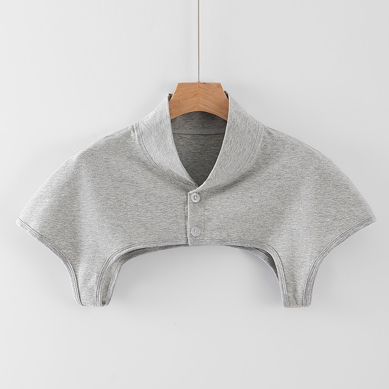 夏季纯棉薄款无袖护肩睡觉颈椎坎肩中老年肩周炎保暖男女月子披肩