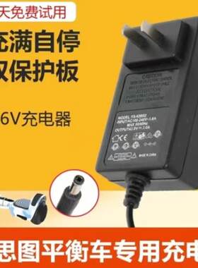 领奥36V42V智能平衡车充电器圆孔通用阿尔郎快充配件锂电池充电器