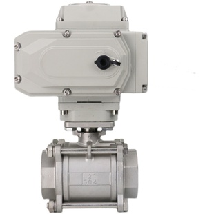 16P电动丝扣球阀 两片三片式 不锈钢阀门DN25 Q911F