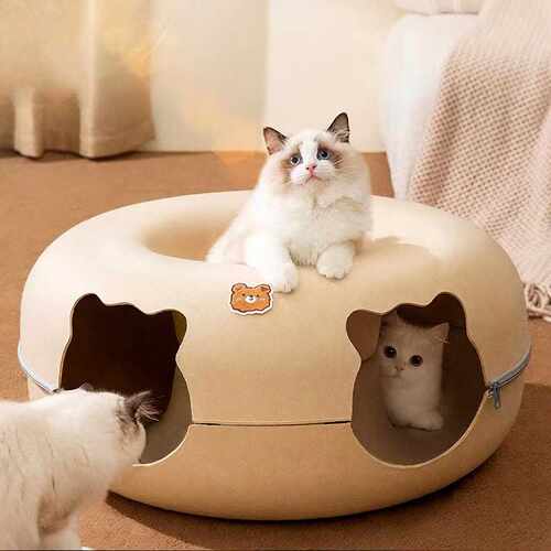甜甜圈隧道猫窝四季通用猫咪别墅
