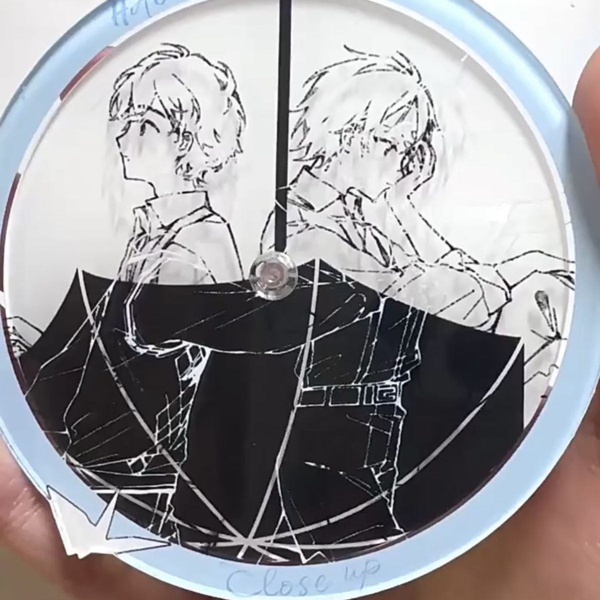 好二周边雨伞双层亚克力转盘