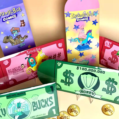 海绵宝宝周边主题纸钞红包