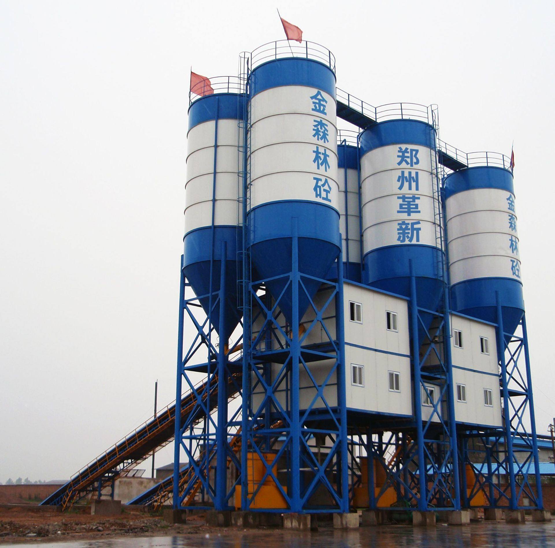 hzs型商品混凝土搅拌站大型建筑工程楼房施工180搅拌站水泥商混站