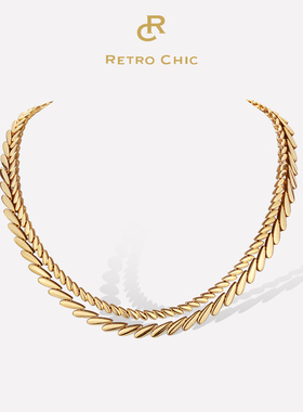 【热巴同款】RC Retro Chic意大利复古时尚首饰 麦穗项链美拉德