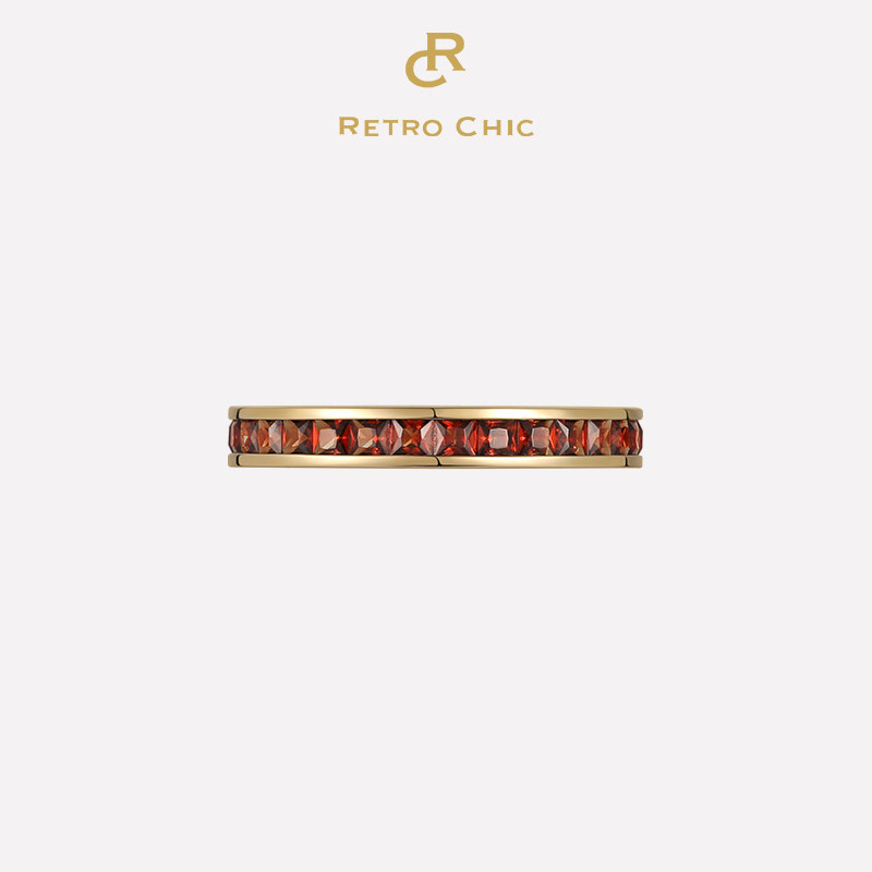【K金珠宝】Retro Chic意大利复古时尚首饰 罗马魅影戒指