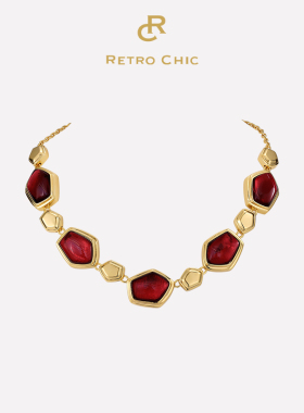 【瞿颖同款】RC Retro Chic意大利复古时尚首饰 红丝绒项链高级