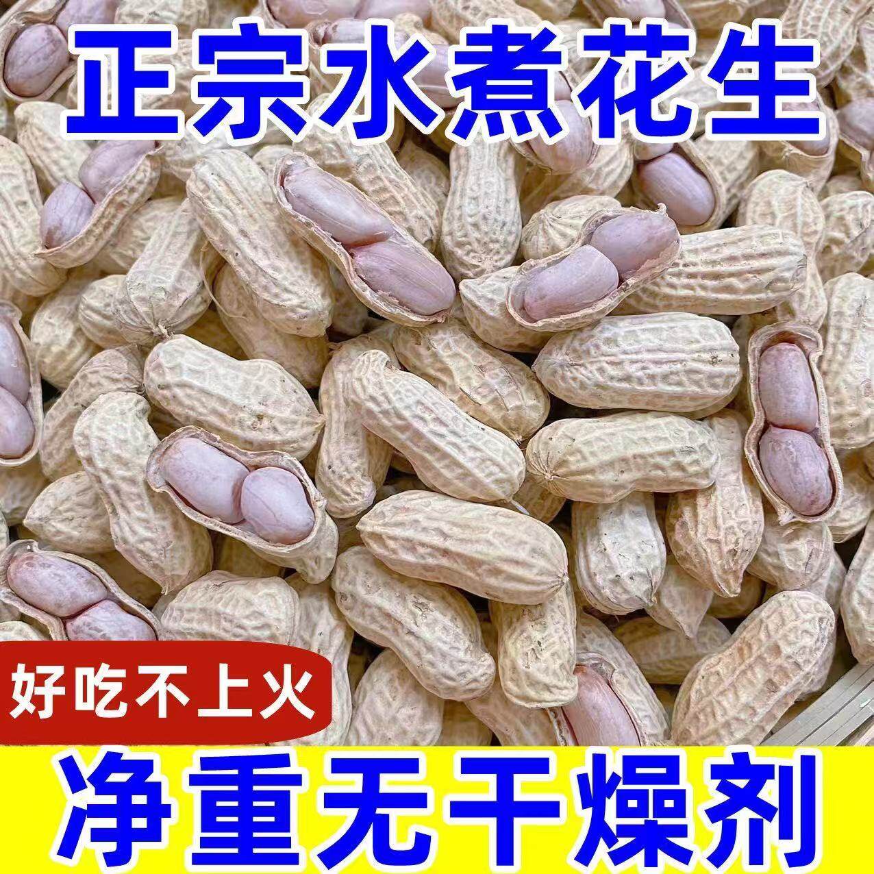 正宗农家水煮白晒干花生蒜香五香花生米带壳咸酥炒货香脆特产零食