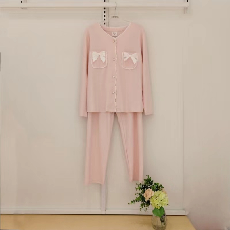 可外穿提花棉睡衣都市丽人甜美