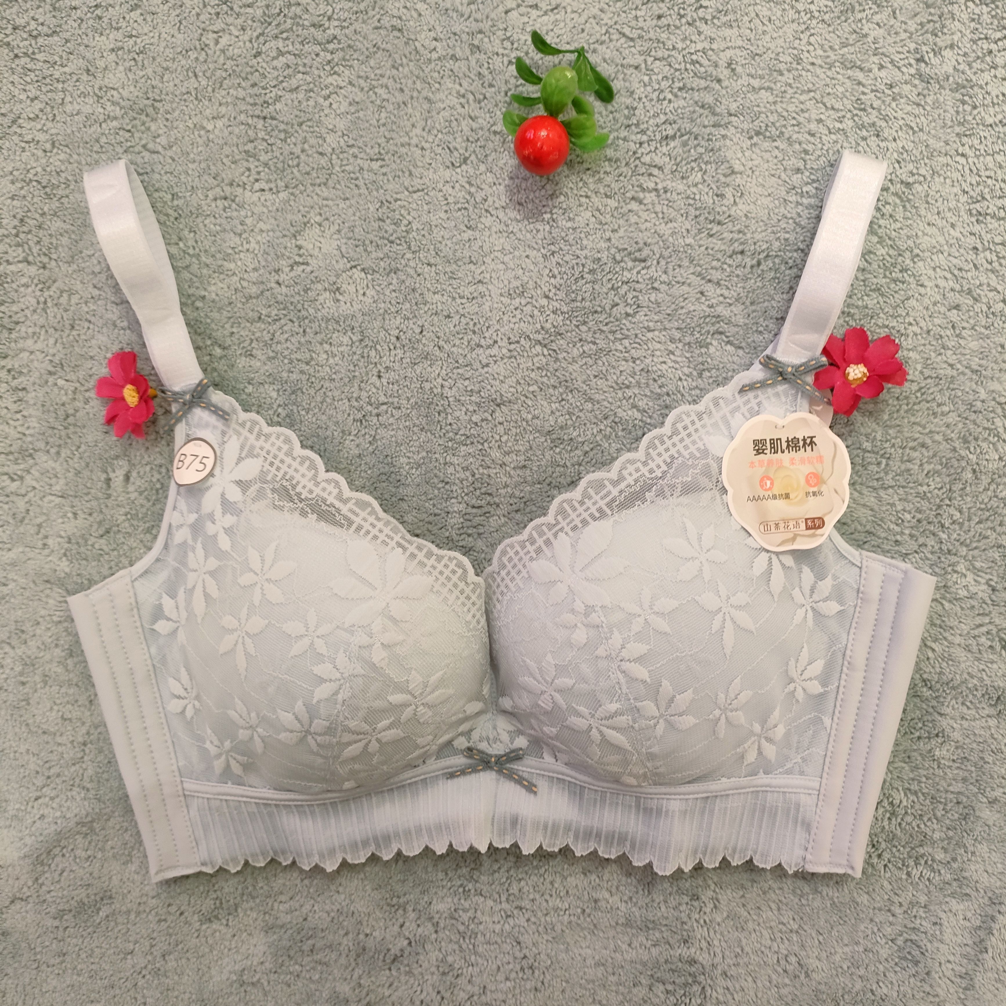 婴肌棉文胸都市丽人无钢圈调整