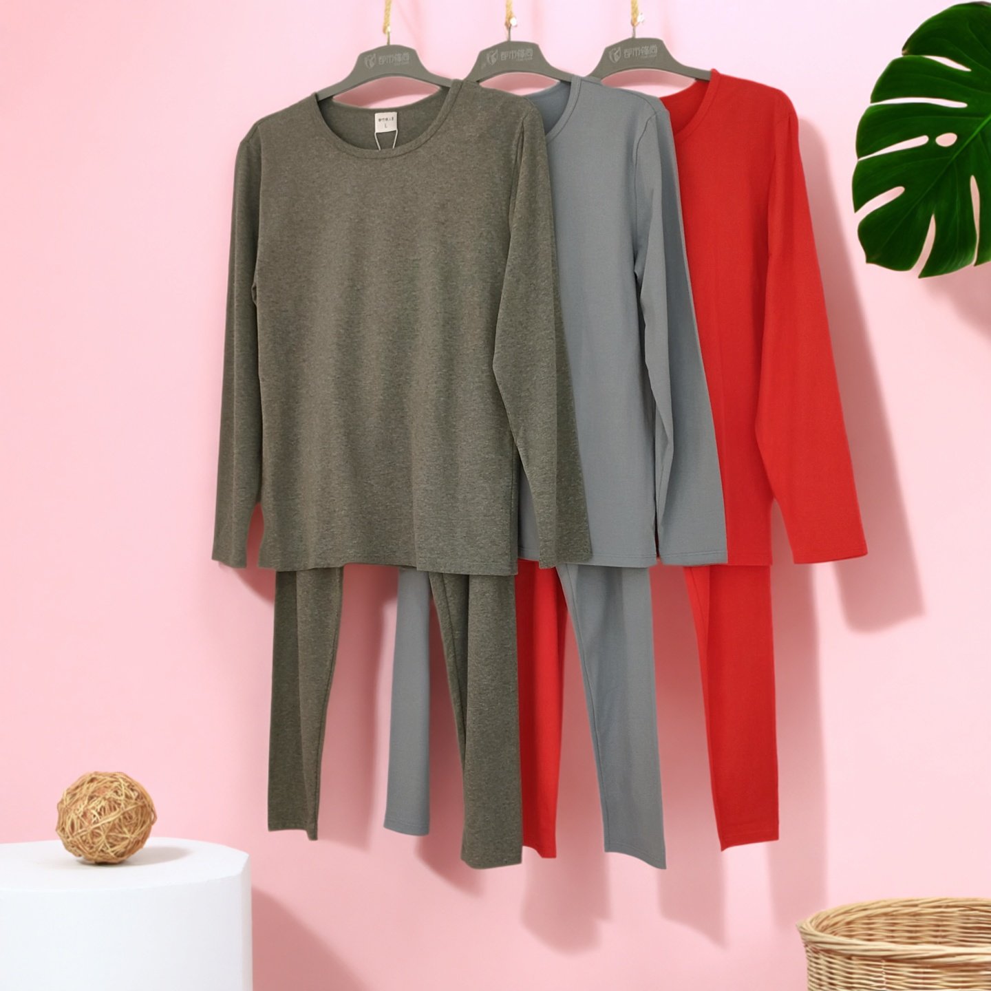 都市丽人男士秋衣秋裤保暖套装