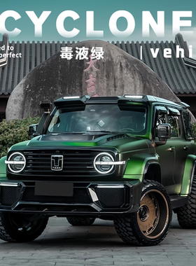 毒液绿车膜改色膜车衣autoface改色车膜 汽车贴膜毒液绿车膜改色