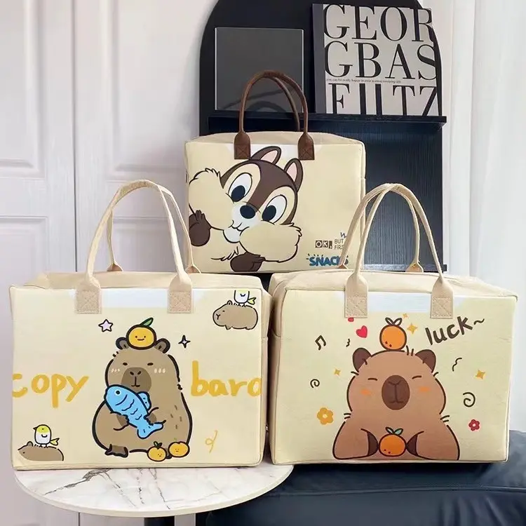 新款卡通旅行包可折叠大容量