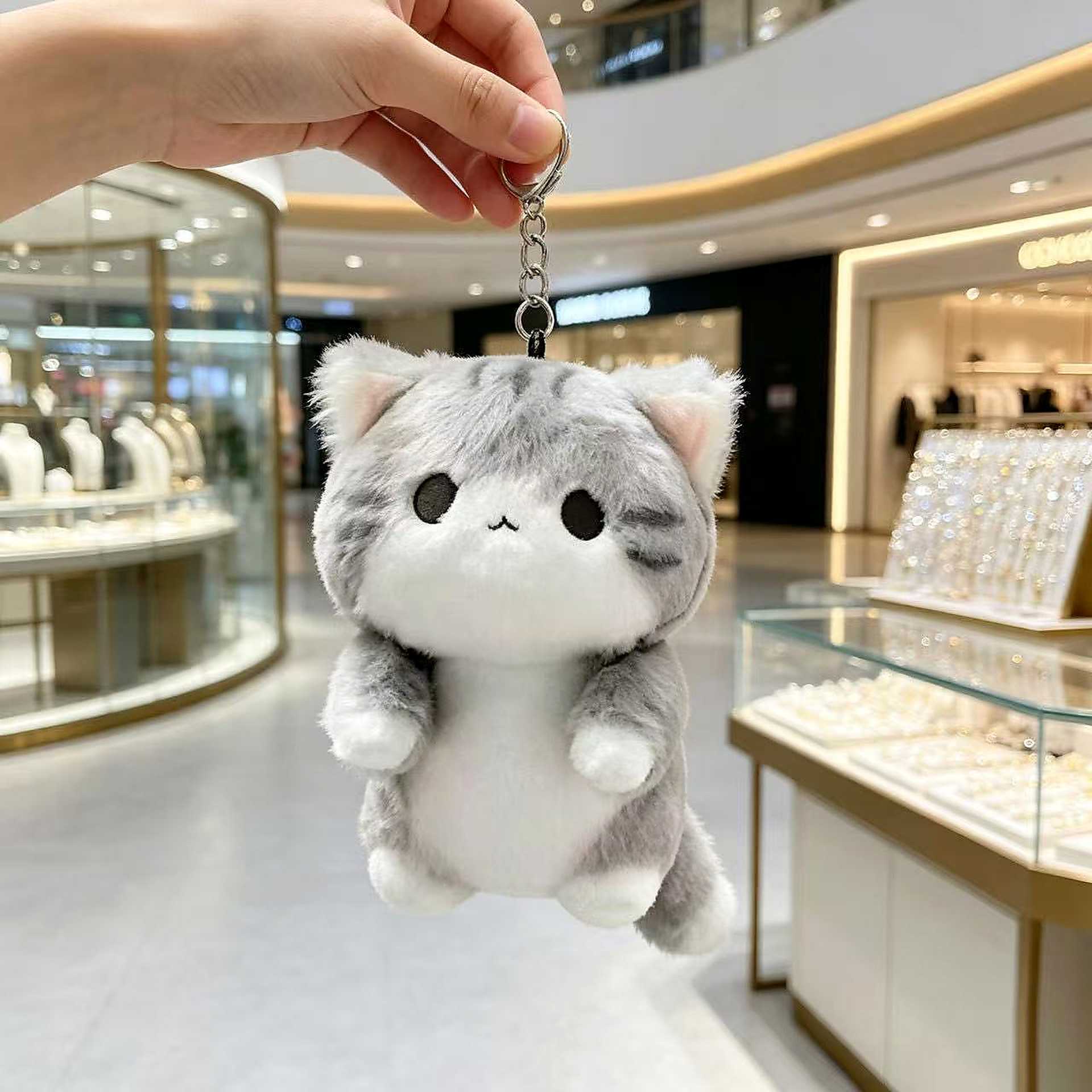 可爱软萌猫咪毛绒挂件钥匙扣书包