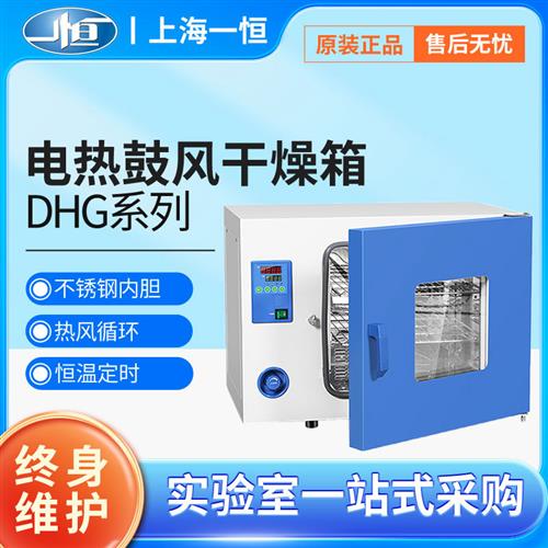 上海一恒电热鼓风干燥箱实验室DHG9030恒温工业小型烘干烤箱9070A
