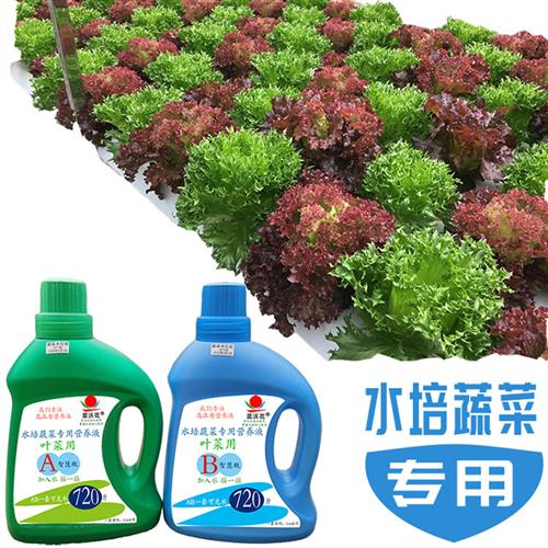 阳台无土栽培水培蔬菜营养液水溶肥通用肥料鱼菜共生植物工厂AB瓶