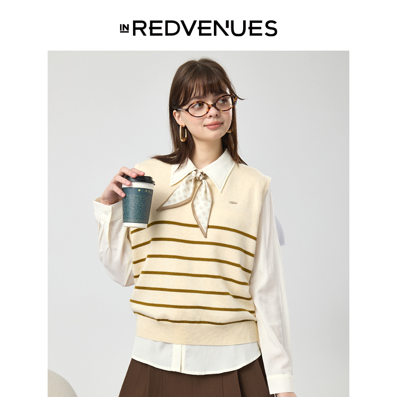 红馆25早秋新款白衬衫女内搭叠穿女士衬衣蝴蝶结减龄洋气法式小衫