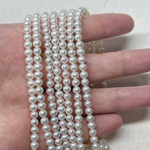 诸暨天然淡水珍珠项链S925纯银强光baby项链叠戴高级毛衣链春夏