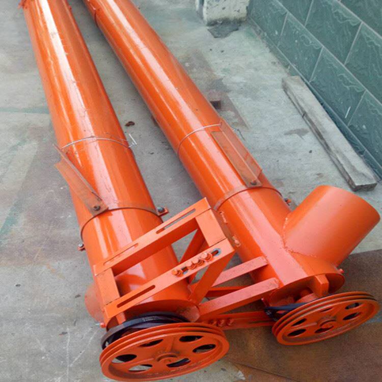 管道螺旋输送设备 垂直倾斜款的颗粒物料抽送机械 化工粉剂提升机