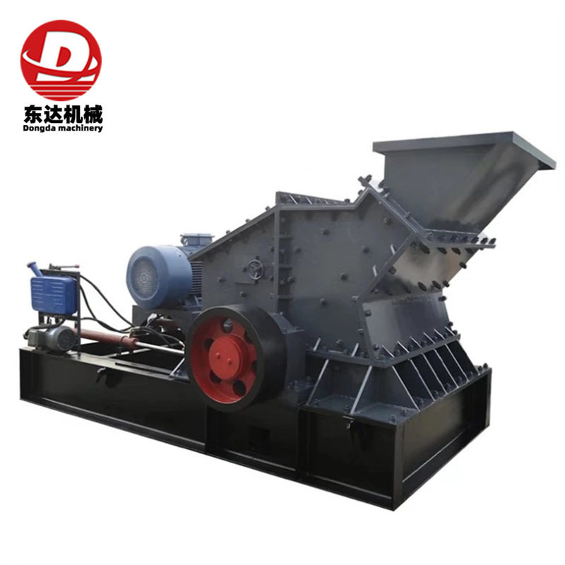 液压开箱反击式制砂机全套砂石生产线设备新型鹅卵石打沙机生产线