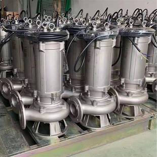 不锈钢潜水污水泵304材料WQ50 3KW无堵塞污水处理设备零售