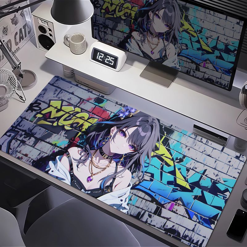 原神涂鸦墙大号电竞鼠标垫办公垫