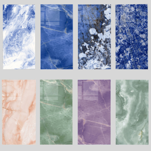 蓝色奢石瓷砖600x1200大理石地砖客厅别墅KTV粉色紫色地板砖墙砖