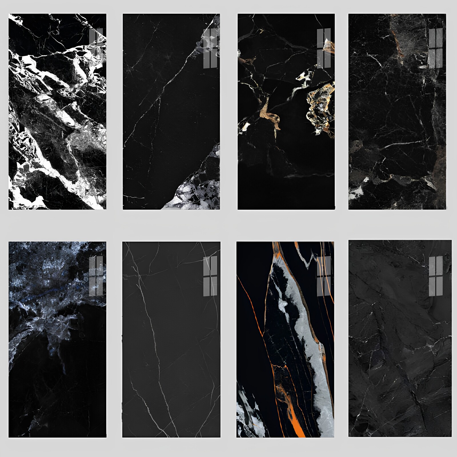 广东佛山通体瓷砖600x1200黑色艺术亮光750x1500墙面奢石地砖防滑