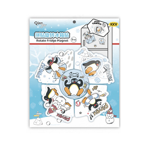 Pingu系列拼图冰箱贴卡通周边