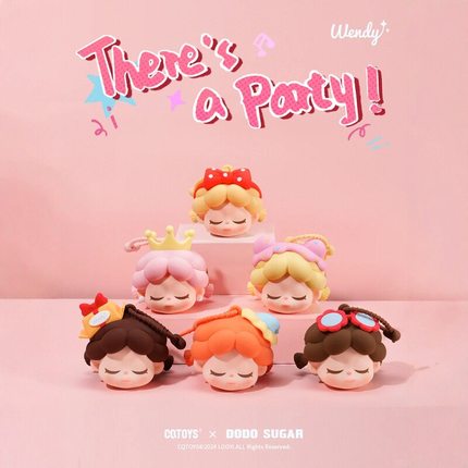 KKV正品Wendy There's a Party系列挂饰盲盒耳机口红饰品娃包礼物