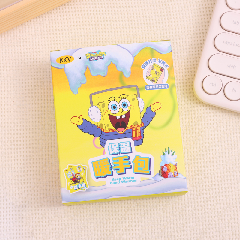 KKV联名海绵宝宝暖手包