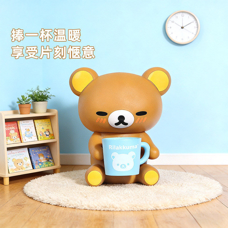 KKV正品轻松小熊生活风搪胶盲盒可爱潮玩手办摆件玩具生日礼物