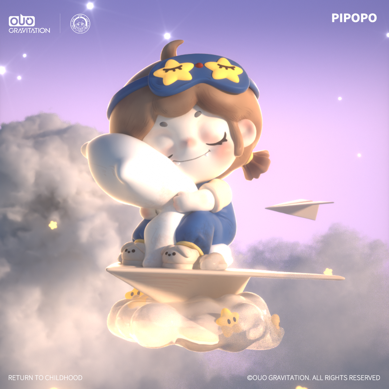 KKV正品皮PoPo重返小时候系列盲盒手办公仔玩具桌面摆件生日礼物