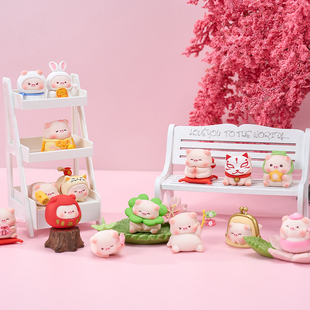 KKV正品 物语第二弹系列盲盒公仔玩具摆件 宝运猪猪祈福