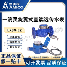 宁波埃美柯485MBUS智能远传水表法兰工业大口径光电直读远程抄表