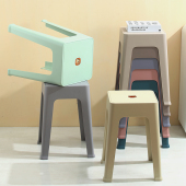 塑料凳子加厚家用餐椅餐桌凳简约高板凳客厅可叠放胶凳圆商用凳子